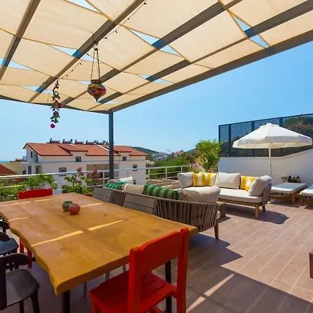 Pera Aparts Kalkan Luxury Tiki Loft With Sea View Apartamento